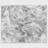 白と灰色の煙 ラッピングペーパー (フラット)