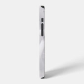 白と灰色の目の錯覚 iPhoneケース (左側面)