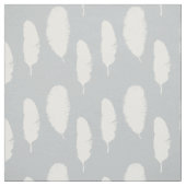 白と灰色の羽 ファブリック (見本)
