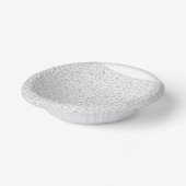 白と灰色の色合いを特徴とするテクスチャード模様 ペーパーボウル (傾斜あり)