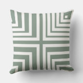 白と灰色の角膜パターン – 装飾用クッション クッション (裏面)