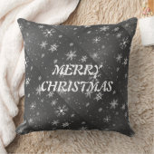 白と灰色の雪の上に黒い空， ZSSG クッション (ブランケット)