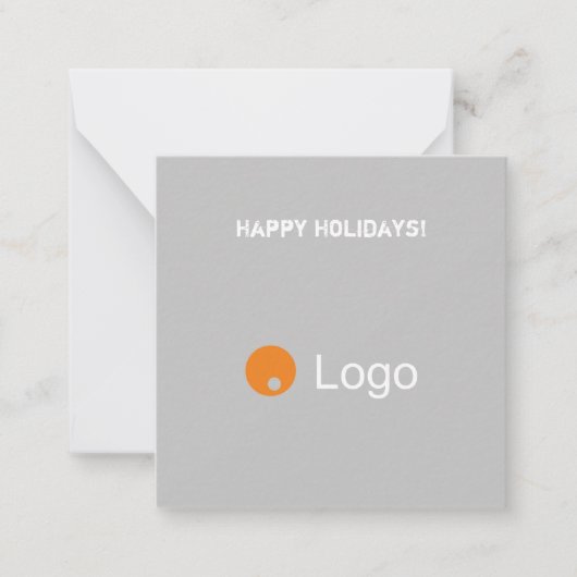 白と灰色のQRコ企業のードの消去 ノートカード (正面)