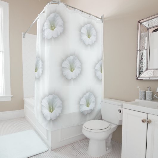 白と灰色 シャワーカーテン (インサイチュ)