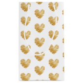 白と生まれ金ゴールドの小さな抱き枕 スモールペーパーバッグ (裏面)