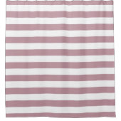 白と白のシャワストライプーカーテン シャワーカーテン (正面)