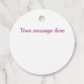 白と白のダイヤモンドパターン フェイバータグ (裏面)