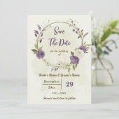 白と白の花の植物性結婚の セーブザデート (スタンド正面)