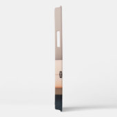 白と白の長袖ストライプを着た女性 Case-Mate iPhoneケース (裏面 / 右)