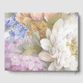 白と紫のダリア結婚ス ゲストブック (裏面)