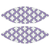 白と紫のトレリス、ラティス、クローバー アメリカンフットボール (パネル)