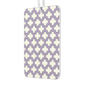 白と紫のトレリス、ラティス、クローバー カーエアーフレッシュナー (左)