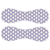 白と紫のトレリス、ラティス、クローバー ソフトボール (パネル)