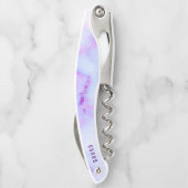 白と紫のフェイク大理石 ソムリエナイフ (裏面)