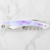 白と紫のフェイク大理石 ソムリエナイフ (正面)