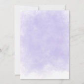 白と紫のフローラ結婚式招待状 招待状 (裏面)