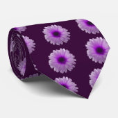 白と紫のマリゴールド ネクタイ (ロール)