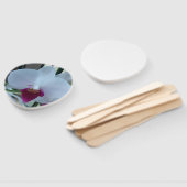 白と紫のランを持つファン ハンドファン (組立なし)