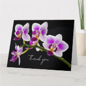 白と紫のランサンキューカード カード (正面)