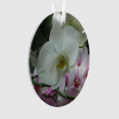 白と紫のラン オーナメント (正面)