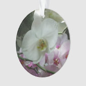 白と紫のラン オーナメント (正面)