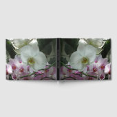 白と紫のラン ゲストブック (全面)