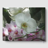 白と紫のラン ゲストブック (裏面)