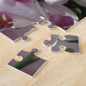 白と紫のラン ジグソーパズル (側面)