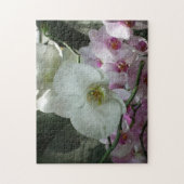 白と紫のラン ジグソーパズル (縦)
