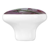 白と紫のラン セラミックノブ (側面)