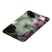 白と紫のラン マグネット (左側)