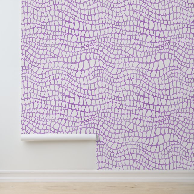 白と紫のワニ/アリガトの肌のパターン 壁紙 (アプリケーション)