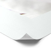 白と紫の春の花 ポスター (角)