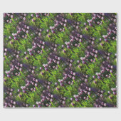 白と紫の炎の旗の勝利のチューリップ ラッピングペーパー (フラット)