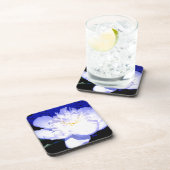 白と紫の牡丹の写真 コースター (右側)