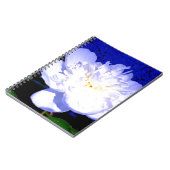 白と紫の牡丹の写真 ノートブック (左側)