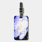 白と紫の牡丹の写真 ラゲッジタグ (正面縦)