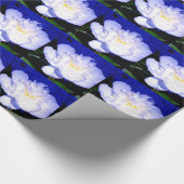 白と紫の牡丹の写真 ラッピングペーパー (角)