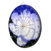 白と紫の牡丹 ダーツボード (正面右)