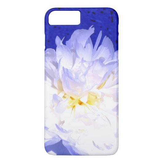 白と紫の芍薬の写真 Case-Mate iPhoneケース (裏面)
