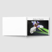 白と紫の菖蒲の花 ゲストブック (全面)
