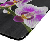 白と紫の蘭 カッティングボード (角)