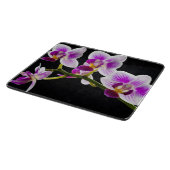 白と紫の蘭 カッティングボード (角)