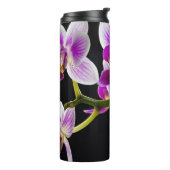 白と紫の蘭 タンブラー (回転左)