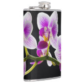 白と紫の蘭 フラスク (右)