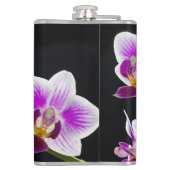 白と紫の蘭 フラスク (裏面)