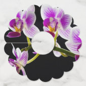 白と紫の蘭 ワイングラスタグ (裏面)