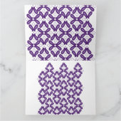 白と紫のmを使った左右対称の模様 カード (内部)