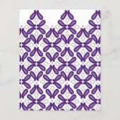 白と紫のmを使った左右対称の模様 チラシ (裏面)