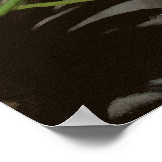 白と紫 ポスター (角)